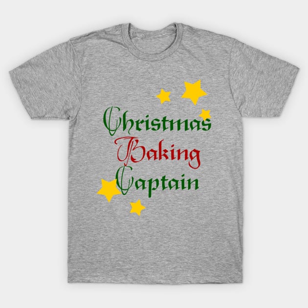 Xmas Baking Captain T-Shirt by LuckyRoxanne